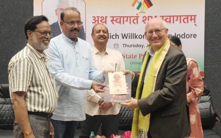 भारत-जर्मनी आर्थिक सामरिक औद्योगिक सहयोग को मजबूत करने के लिए काउँसिल जनरल क्रिस्टोफ हेलियर का मध्य प्रदेश दौरा