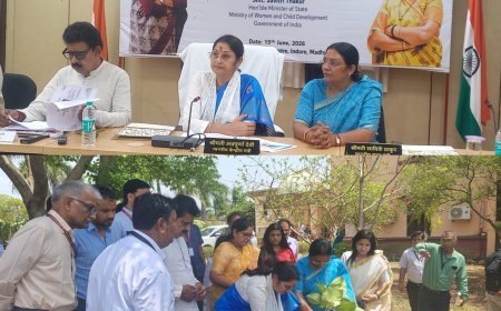 महिला एवं बाल विकास योजनाओं की प्रगति की केंद्रीय मंत्री अन्नपूर्णा देवी ने की समीक्षा