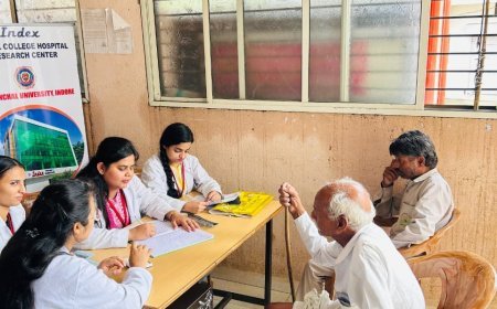इंडेक्स डिपार्टमेंट ऑफ फिजियोथेरेपी एंड पैरामेडिकल साइंसेज द्वारा फिजियोथेरेपी स्वास्थ्य शिविर का आयोजन 