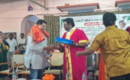 ग्रामीण छात्रों की शिक्षा-मदद के लिए श्री विकास साबु सम्मानित