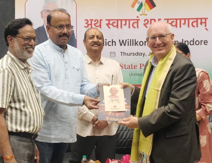 भारत-जर्मनी आर्थिक सामरिक औद्योगिक सहयोग को मजबूत करने के लिए काउँसिल जनरल क्रिस्टोफ हेलियर का मध्य प्रदेश दौरा