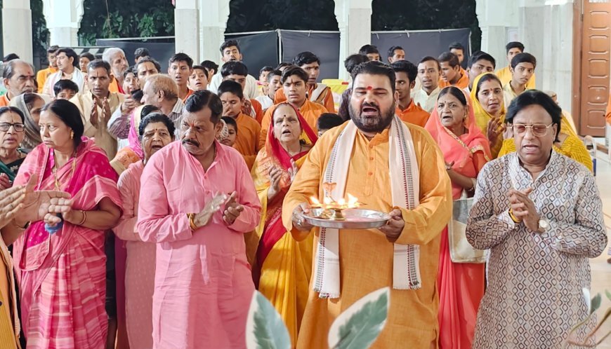 हंसदास मठ पर चल रहे 108 भागवत पारायण के अनुष्ठान में कल होगी फूलों की संगीतमय होली