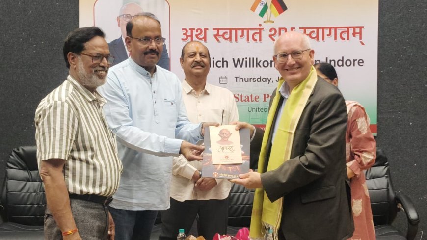 भारत-जर्मनी आर्थिक सामरिक औद्योगिक सहयोग को मजबूत करने के लिए काउँसिल जनरल क्रिस्टोफ हेलियर का मध्य प्रदेश दौरा