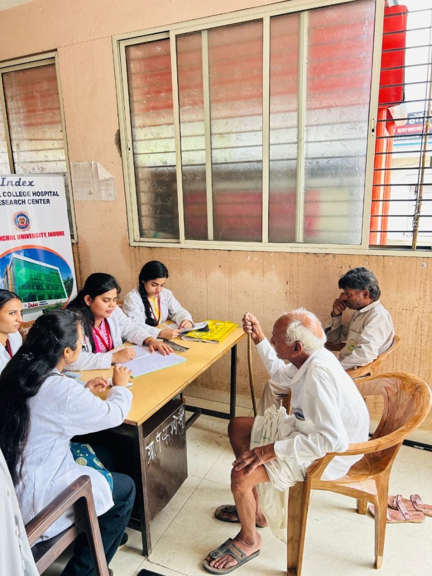 इंडेक्स डिपार्टमेंट ऑफ फिजियोथेरेपी एंड पैरामेडिकल साइंसेज द्वारा फिजियोथेरेपी स्वास्थ्य शिविर का आयोजन 