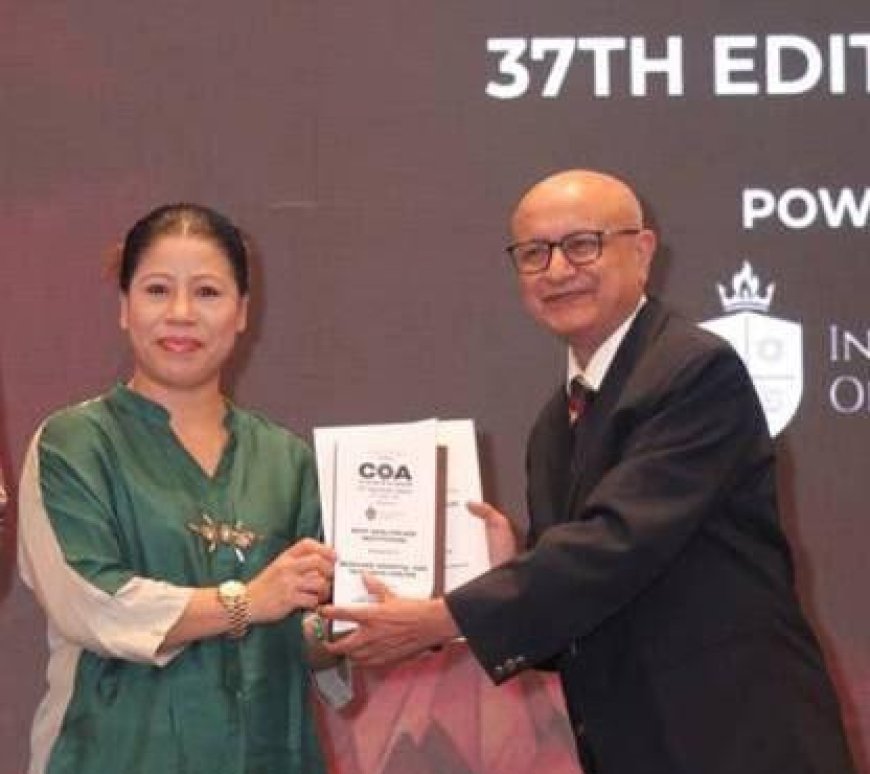 मेडिकेयर हॉस्पिटल एंड रिसर्च सेन्टर को दिल्ली में मिला बेस्ट  हेल्थकेयर इंस्टीटूशन का सम्मान