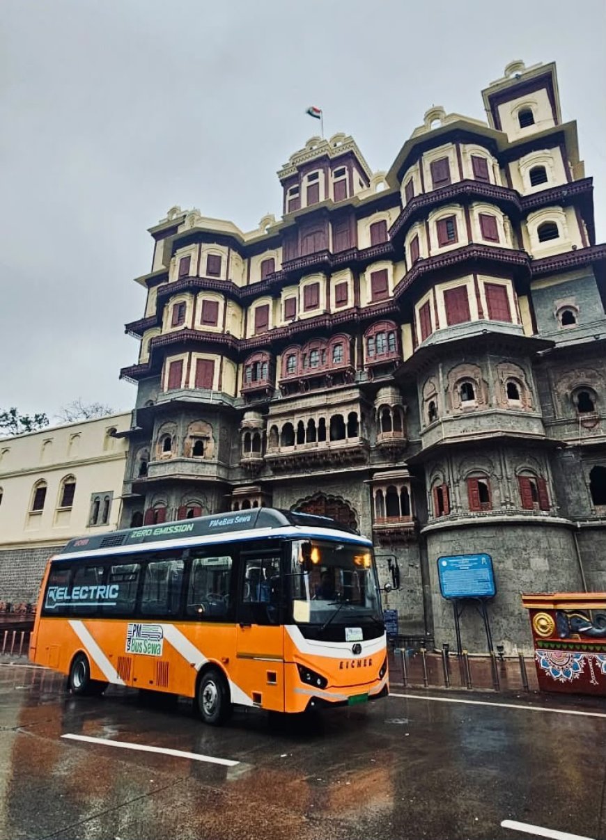 इंदौर में ‘पीएम ई-बस सेवा’ का शुभारंभ: आई-14 रूट पर 10 ई-बसों का तकनीकी एवं व्यावसायिक ट्रायल आज से शुरू