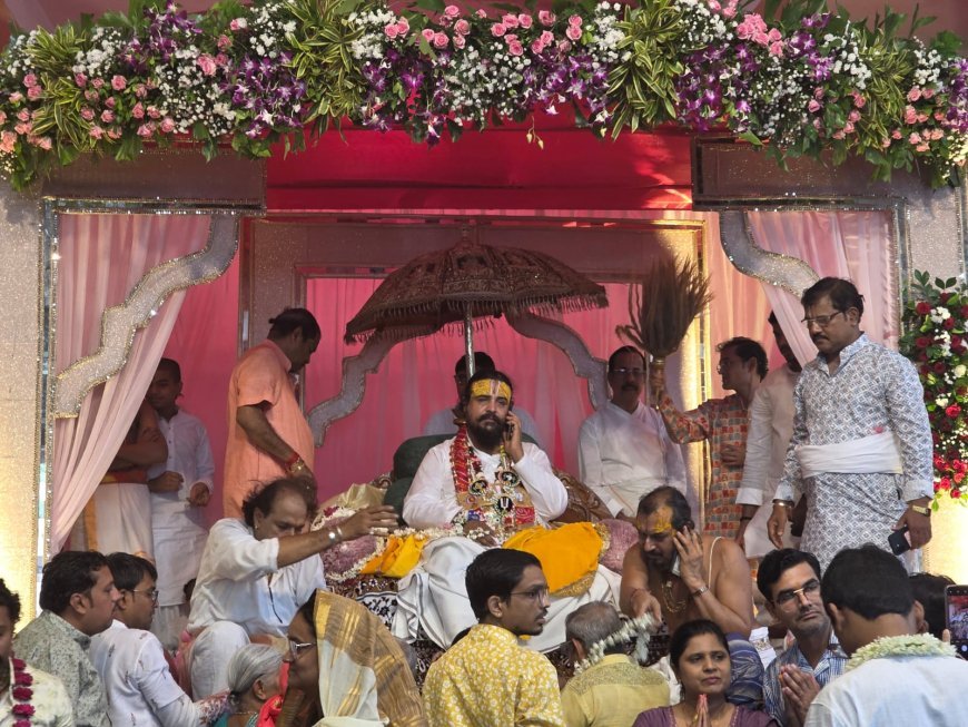 श्रीमदजगद्गुरू रामानुजाचार्य नागोरिया पीठाधीश्वर स्वामीजी श्री विष्णुप्रपन्नाचार्य महाराज का गुरु चरण पूजन सानंद हुआ सम्पन्न