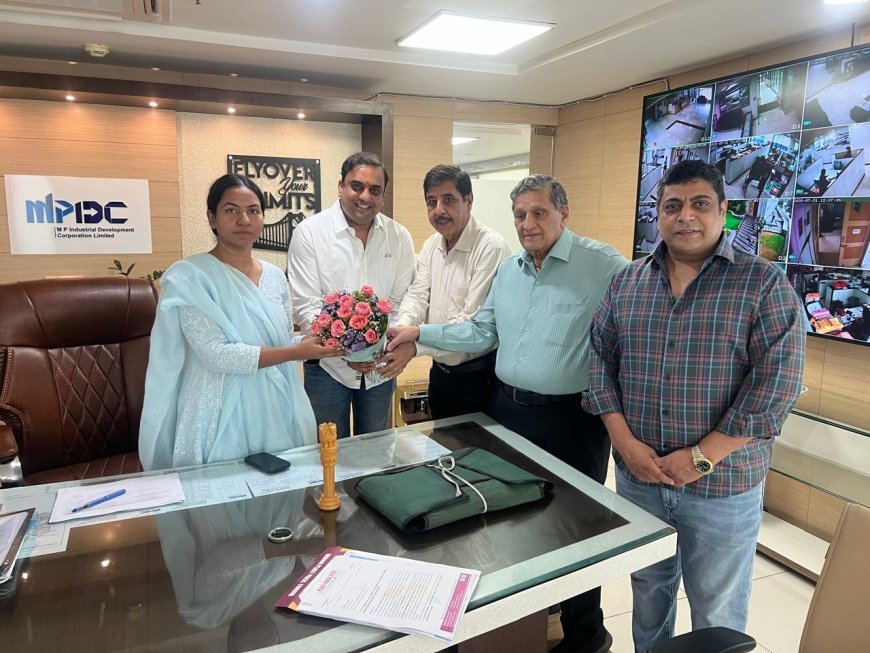 प्लास्ट पैक 2026 की तैयारियों को लेकर एमपीआईडीसी की ईडी सुश्री प्रीति यादव से मिला प्रतिनिधिमंडल