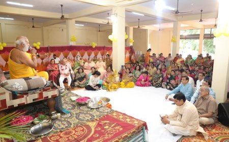 कर्म क्षेत्र के युद्ध में गुरु ही आपका सहारा बन सकता है*.. बालक स्वामी जी गुरुचरण वंदना संपन्न