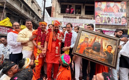 महेश्वर से उज्जैन तक कावड़ यात्रा में संस्था सर्वधर्म संघ ने किया कावड़ियों का स्वागत