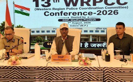 13वीं पश्चिम क्षेत्रीय पुलिस समन्वय समिति की बैठक इंदौर  में आयोजित