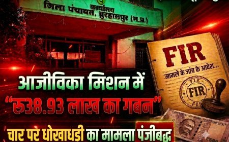 बुरहानपुर के धूलकोट क्षेत्र में आजीविका मिशन में लाखों का गबन धोखाधड़ी को लेकर  चार पर मामला पंजीबद्ध