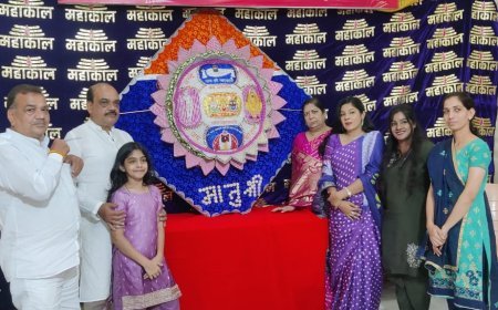 भगवान खजराना गणेश को रक्षाबंधन पर अर्पित होगी 40 इंच की भव्य 'सनातन राखी', 'वंदे मातरम' के 150 वर्ष पर आधारित है थीम