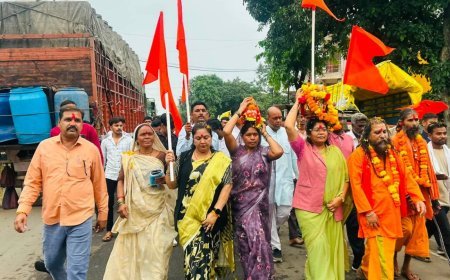बुरहानपुर जिले की नेपानगर विधानसभा क्षेत्र अंतर्गत खकनार मंडल में भारतीय जनता पार्टी, बुरहानपुर द्वारा श्री गुरु रविदास जी की 650वीं जयंती के पावन अवसर पर आयोजित “समरसता संकल्प अभियान” के अंतर्गत निकाली गई कलश वंदन यात्रा