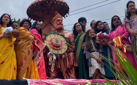 श्री अग्रसेन क्लब द्वारा राजाधिराज श्री अग्रसेन महाराज जी को राखी बांधी 