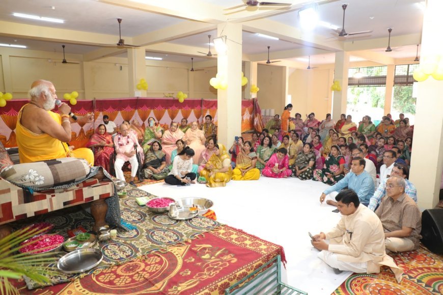 कर्म क्षेत्र के युद्ध में गुरु ही आपका सहारा बन सकता है*.. बालक स्वामी जी गुरुचरण वंदना संपन्न