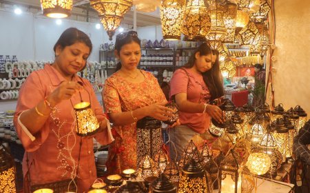 मुरादाबाद के लैंप से ईरानी केसर तक , एक छत के नीचे देश-विदेश की कारीगरी