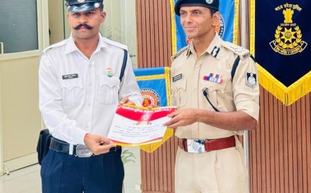 जिंदगी और मौत के बीच जूझ रही घायल महिला के लिए देवदूत बने थे यातायात आरक्षक सुमंत सिंह कछावा
