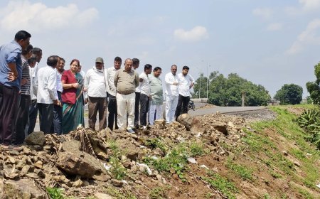 अर्चना चिटनिस ने ईच्छापुर-इंदौर हाईवे पर देखी ग्रामीणों की आवागमन जरूरत, अधिकारियों को दिए निर्देश