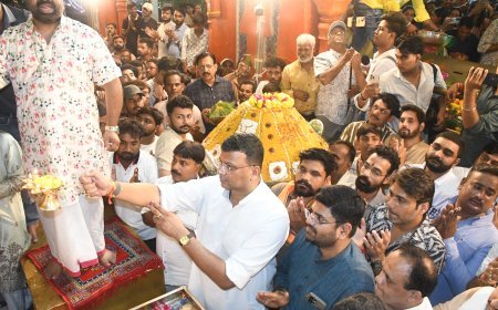श्री खजराना गणेश मंदिर में गूंजे जयकारे: 10 दिवसीय गणेश उत्सव के दौरान अर्पित किया गया 501 किलो का विशाल ‘महालड्डू भोग