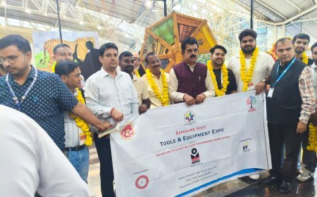 रैम्प के तहत मध्य प्रदेश के MSMEs एवं स्टार्टअप्स का टूल्स एंड इक्विपमेंट एक्सपो 2026 में एक्सपोसर विज़िट* 