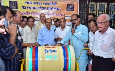 एम.टी. क्लॉथ मार्केट में पांच दिवसीय ‘इंदौर टेक्सटाइल ट्रेड फेयर 2026’ का भव्य समापन