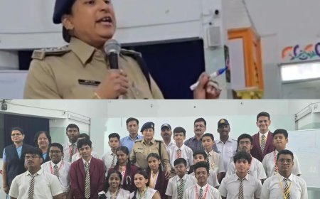 सराफा विद्या निकेतन में विद्यार्थियों ने सीखा सड़क सुरक्षा का पाठ