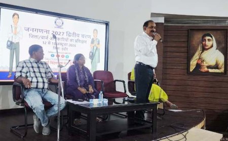 जनगणना 2027 के द्वितीय चरण के लिए चार दिवसीय प्रशिक्षण प्रारंभ