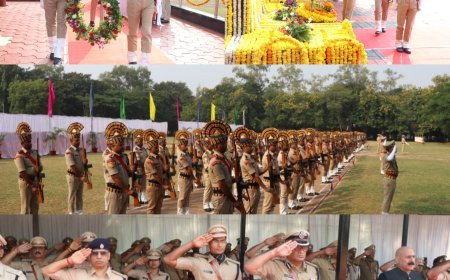 कर्तव्यपथ पर प्राणों की आहुति देने वाले शहीदों की याद में  15 वीं वाहिनी विशेष सशस्त्र बल श्रद्धांजलि