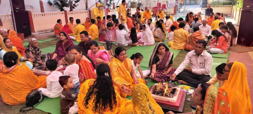 बुरहानपुर में गायत्री शक्तिपीठ पर  महायज्ञ और 500 से अधिक साधकों का नौ दिवसीय अनुष्ठान शुरू