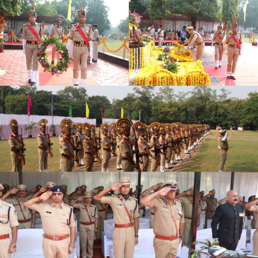 कर्तव्यपथ पर प्राणों की आहुति देने वाले शहीदों की याद में  15 वीं वाहिनी विशेष सशस्त्र बल श्रद्धांजलि