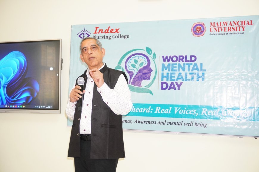 इंडेक्स नर्सिंग कॉलेज में मानसिक स्वास्थ्य जागरूकता पर संगोष्ठी, डिजिटल युग की चुनौतियों पर हुई चर्चा